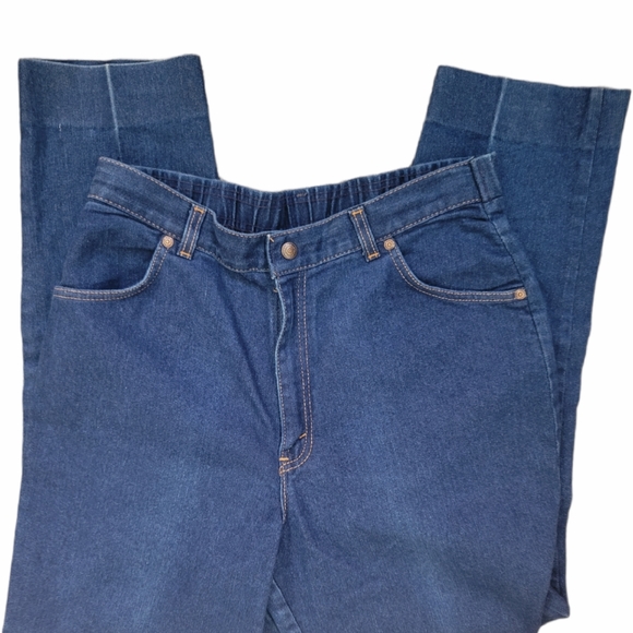 Vintage 1970s Levis HighRise Elastic Back Jeans 16 - Picture 5 of 12